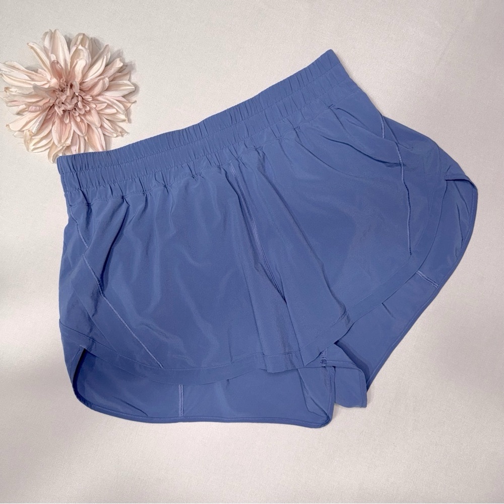 Lululemon Track That 3” High Rise Athletic Shorts Water Drop Blue 12 - Picture 5 of 10